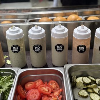 Mobites Craft Sliders - Sauces and burger toppings - Caterers Near Me