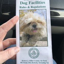RJ Miller Airpark Off-Leash Dog Park - Brochure they gave me when we tried to take our Labrador.