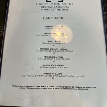Eating House - Happy Hour menu, Oct 2023, page two. - Beer, Wine & Spirits Near Me - Miami, Florida Eating House - Happy Hour menu, Oct 2023, page two. - Beer, Wine & Spirits Near Me - Miami, Florida