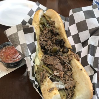 Cleavers - Block with side of pepper relish! - Cheesesteaks Near Me - Philadelphia, Pennsylvania