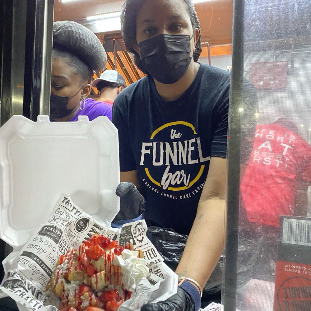 The Funnel Bar - Strawberry Cheesecake Funnel - Desserts Near Me - Houston, Texas