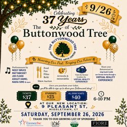 The Buttonwood Tree - Join us Sept 26 ! Virtually visit our former space, tell your Buttonwood story, get a free Reiki treatment, see a film of Kitty Katherine.