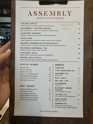 Menu photo 3 Assembly Downtown Kitchen & Bar Toledo, OH Menu photo 3 Assembly Downtown Kitchen & Bar Toledo, OH