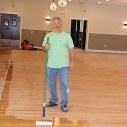 Tony's Tile Company - Tony finishing Harrison Food Bank.