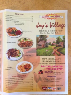 Menu photo 6 Joy's Village Delaware, OH