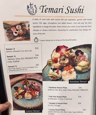 Menu photo 5 Temari-zushi San Diego, CA Menu photo 5 Temari-zushi San Diego, CA