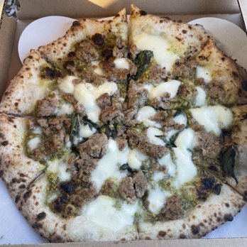 Spacca Napoli - Pistacchio crumbled sausage pizza - Pizza Near Me - Chicago, Illinois Spacca Napoli - Pistacchio crumbled sausage pizza - Pizza Near Me - Chicago, Illinois