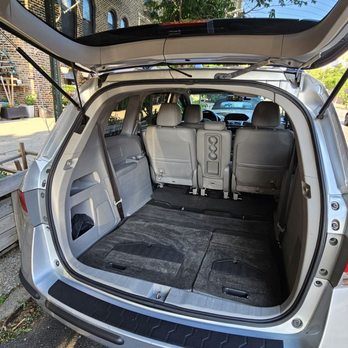 Clean Shine Protect - He removed the middle seats and vacuumed all the crumbs away! Rear cabin was very clean and even a carpet stain was removed. - Auto Detailing Near Me Clean Shine Protect - He removed the middle seats and vacuumed all the crumbs away! Rear cabin was very clean and even a carpet stain was removed. - Auto Detailing Near Me