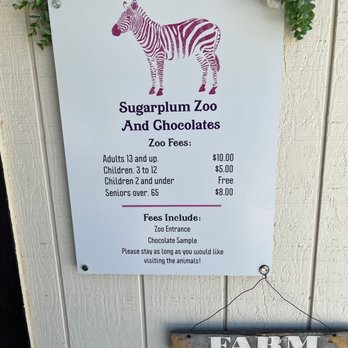 Sugarplum Zoo - Zoo Fees - Chocolatiers & Shops Near Me - Temecula, California