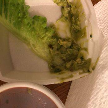 El Sarape - This is a side of guacamole that was paid extra for.... this is all we got. - Mexican Near Me - Braintree, Massachusetts El Sarape - This is a side of guacamole that was paid extra for.... this is all we got. - Mexican Near Me - Braintree, Massachusetts
