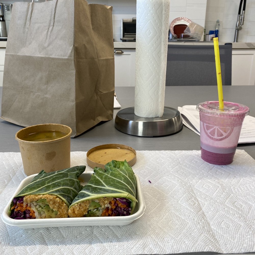 Green & Tonic - Mango tango smoothie  Spicy wrap Kale and white bean soup - Juice Bars & Smoothies Near Me - Darien, Connecticut