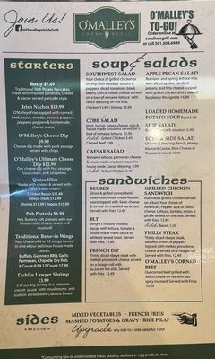 Menu photo 4 O’Malley’s Irish Grill Conway, AR Menu photo 4 O’Malley’s Irish Grill Conway, AR