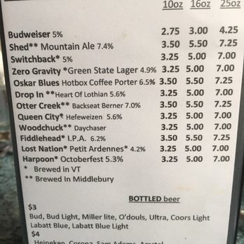 Mister Ups - Beer list. Good prices. - American Near Me - Middlebury, Vermont Mister Ups - Beer list. Good prices. - American Near Me - Middlebury, Vermont