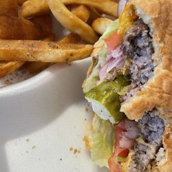 O'Shea's Irish Pub - Burger and French Fries