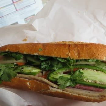 Saigon Deli - #3 Banh mi dac biet (three kinds of ham + BBQ ham, $3.50) - Vietnamese Near Me - Seattle, Washington