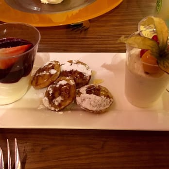 Moeders - Dutch Delight: combination of three old Dutch desserts: mini-curd, small pancakes & “speculaas” (spiced biscuit) ice-cream - Modern European Near Me - Amsterdam, New Hampshire