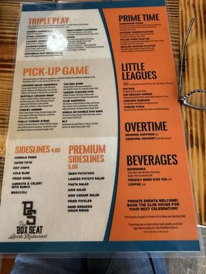Menu photo 2 The Box Seat Greensboro, NC Menu photo 2 The Box Seat Greensboro, NC