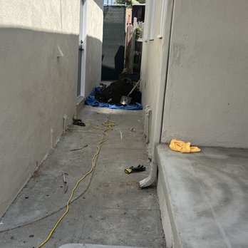 Sewer Pipe Pros - This was him literally digging under my cement. I did not expect such a ridiculously big job. But here we were. - Hydro-jetting Near Me - Los Angeles, California