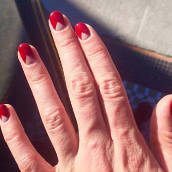 Relax Nails - Gel Manicure w/ Triangle Design ($35 before tip) - Nail Salons Near Me - San Francisco, California Relax Nails - Gel Manicure w/ Triangle Design ($35 before tip) - Nail Salons Near Me - San Francisco, California