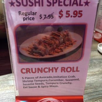 Chopstix - Sushi special-honestly I don't think this has ever not been $5.95 ;) - Sushi Bars Near Me - San Diego, California Chopstix - Sushi special-honestly I don't think this has ever not been $5.95 ;) - Sushi Bars Near Me - San Diego, California