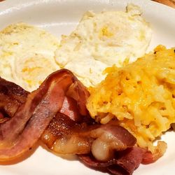 Cracker Barrel Old Country Store - Build Your Own Breakfast Thick Sliced Bacon, Hashbrown, Eggs Over Easy