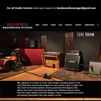 Bambu Recording Studio - Bambu Recording Studio 2013-2018
Now we are back in business offering mobile recording, we come to you now. - Recording & Rehearsal Studios Near Me - Hayward, California Bambu Recording Studio - Bambu Recording Studio 2013-2018
Now we are back in business offering mobile recording, we come to you now. - Recording & Rehearsal Studios Near Me - Hayward, California