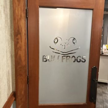 Bullfrogs Bar & Grille - a glass door - American Near Me - Buford, Georgia Bullfrogs Bar & Grille - a glass door - American Near Me - Buford, Georgia