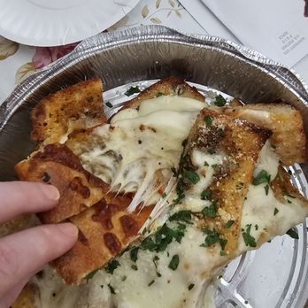 The Pizzeria of Lindenhurst - Garlic Bread with Mozzarella - Pizza Near Me - Lindenhurst, New York The Pizzeria of Lindenhurst - Garlic Bread with Mozzarella - Pizza Near Me - Lindenhurst, New York