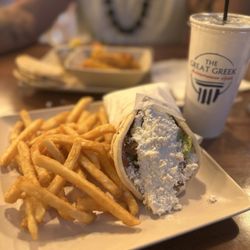 The Great Greek Mediterranean Grill - Las Vegas, NV - Nellis - Gyro and fries....
