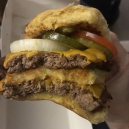 $13 the big shack. Love that it comes with pickles, onions, and tomato. $13 the big shack. Love that it comes with pickles, onions, and tomato.
