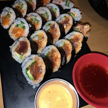 SUSHI-SAN - Spicy salmon and tuna. - Sushi Bars Near Me - Chicago, Illinois SUSHI-SAN - Spicy salmon and tuna. - Sushi Bars Near Me - Chicago, Illinois