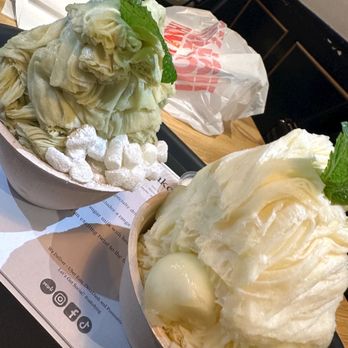Oakobing - Single Green Tea Shaved Ice Single & Mango Melon Shaved Ice - Shaved Ice Near Me - Los Angeles, California Oakobing - Single Green Tea Shaved Ice Single & Mango Melon Shaved Ice - Shaved Ice Near Me - Los Angeles, California