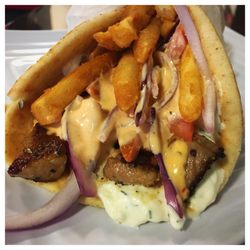 Sparta Eats - Sparta Souvlaki Pita Sandwich.