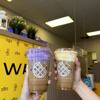 Mochi Waffle Corner  - Ube Coffee and Egg Coffee - Waffles Near Me - Mountain View, California