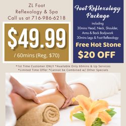 ZL Foot Reflexology & Spa - Walk-in & Appointment Welcome