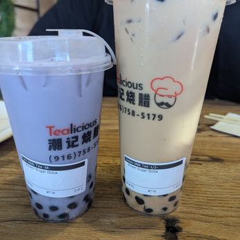Tealicious - Taro & brown sugar milk tea - Bubble Tea Near Me - Sacramento, California