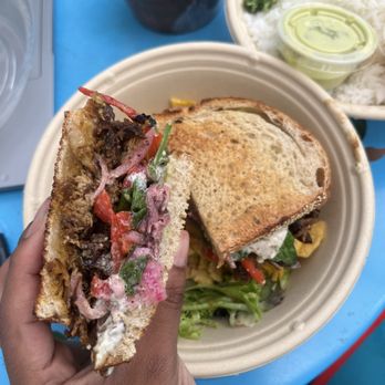 Lakou Cafe - Kreyol Chicken Sandwich, Haitian Braised Veggie (Legim) Plate - Vegan Near Me - Brooklyn, New York Lakou Cafe - Kreyol Chicken Sandwich, Haitian Braised Veggie (Legim) Plate - Vegan Near Me - Brooklyn, New York