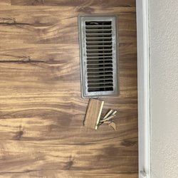 The Frisco Flooring Company - Examples of flooring scraps the installers threw down the duct