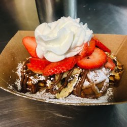 Mmmmmm Crepes - Ask for your waffle to be chopped!