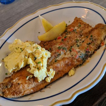 The Whale Chicago - Trout schnitzel - New American Near Me - Chicago, Illinois The Whale Chicago - Trout schnitzel - New American Near Me - Chicago, Illinois