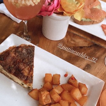 Birdie Bistro - Quiche with potatoes & salmon avocado toast - Coffee & Tea Near Me - McAllen, Texas