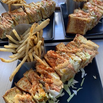 Down the Hatch Maui - Lobster and crab Grilled Cheese sandwiches and fries - Seafood Near Me - Lahaina, Hawaii Down the Hatch Maui - Lobster and crab Grilled Cheese sandwiches and fries - Seafood Near Me - Lahaina, Hawaii