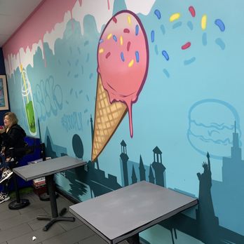 Scoop LV - Las Vegas and desserts graffiti art - Bubble Tea Near Me - Las Vegas, Nevada