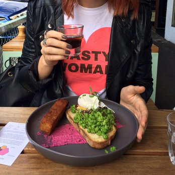 Tinker - Smashed peas with a potato rosti. - Coffee & Tea Near Me - Northcote, VIC