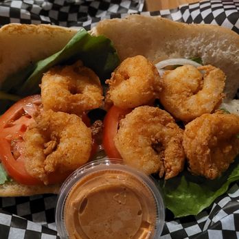 Hillside Music & Que - Fried shrimp Po boy Yom Yom yom - Cocktail Bars Near Me - Hoover, Alabama Hillside Music & Que - Fried shrimp Po boy Yom Yom yom - Cocktail Bars Near Me - Hoover, Alabama
