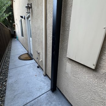 Bush Mobile Welding - Gate post after repair. - Fences & Gates Near Me Bush Mobile Welding - Gate post after repair. - Fences & Gates Near Me