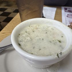 Santoros Pizza - White clam chowder