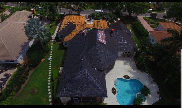 Delgado metal roof - This is a large scale metal roof we did in Miami this past year. Delgado metal roof - This is a large scale metal roof we did in Miami this past year.