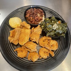 Touch of Soul - 2way combo with greens and red beans and rice !