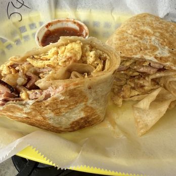 Breezeway Cafe - Original Breakfast Burrito- Ham - Breakfast & Brunch Near Me - Pismo Beach, California